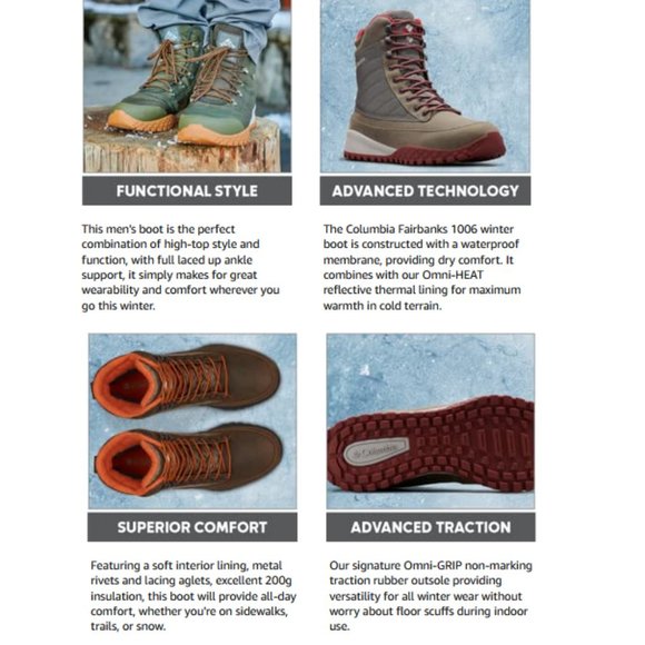 NEW  Columbia Men's Fairbanks 1006 Boots - Picture 15 of 16